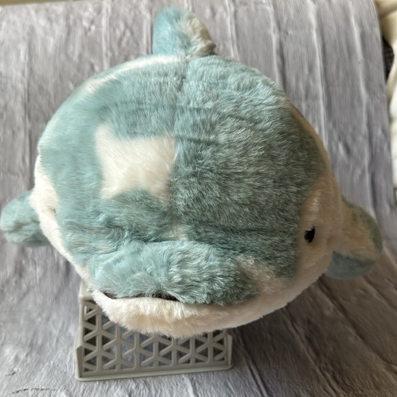 Takashoji Soft Light Blue Dolphin Plush - Picture 5 of 5